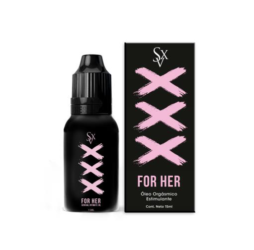Óleo orgásmico
estimulante XXX
For Her – 15ml