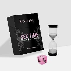 New! Sex Time
game: Incluye
dado con
posiciones sexys +
reloj de arena