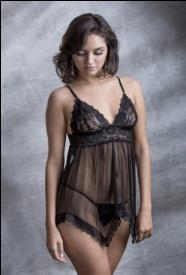 Baby doll (-)
produccto
confeccionado en
tela microtul 